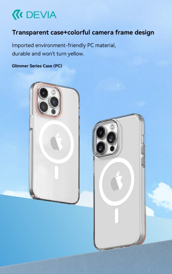 Cover magnetica wireless protezione camera iPhone 15