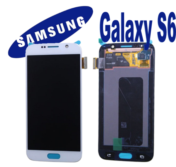 LCD + TOUCH ORIGINALE PER GALAXY S6 BIANCO GH97-17260B