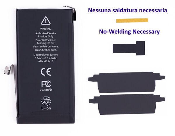 Batteria No-Welding Senza Saldatura per iPhone 12 Mini