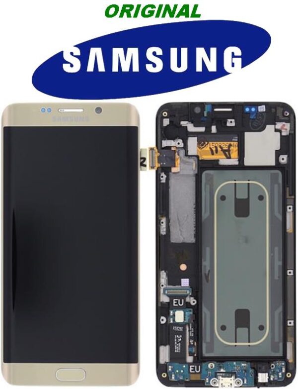 LCD TOUCH PER GALAXY S6 EDGE + SM-G928F GOLD GH97-17819A