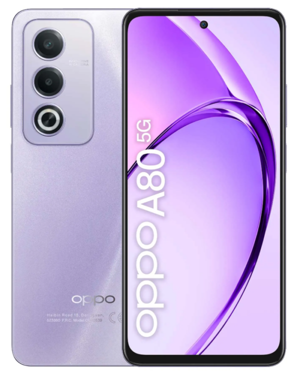 Smartphone OPPO A80 5G 8/256 GB Moonlight Purple