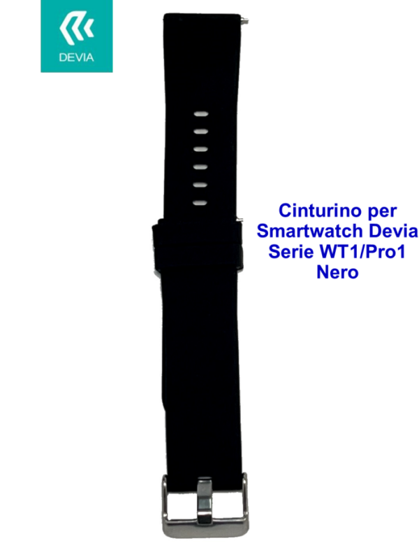 Cinturino per smartwatch Devia Serie WT1 / Pro1 Nero