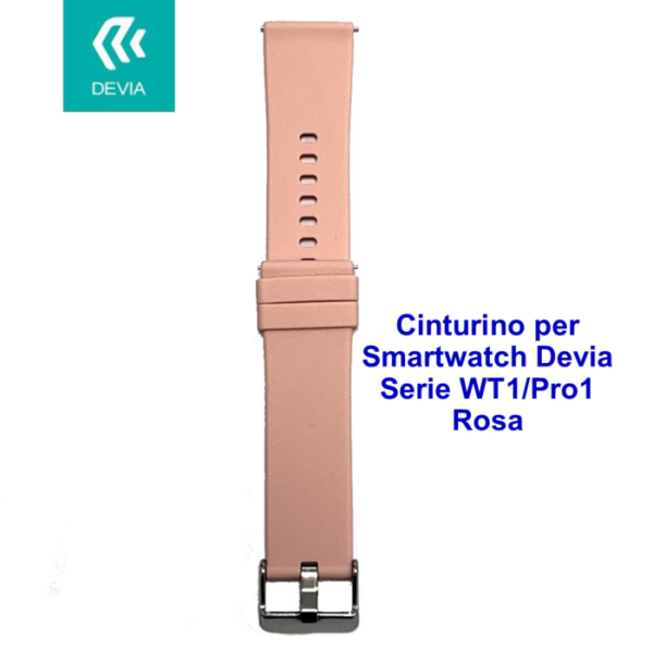 Cinturino per smartwatch Devia Serie WT1 / Pro1 Rosa