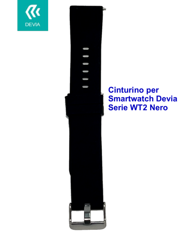 Cinturino per smartwatch Devia Serie WT2 Nero