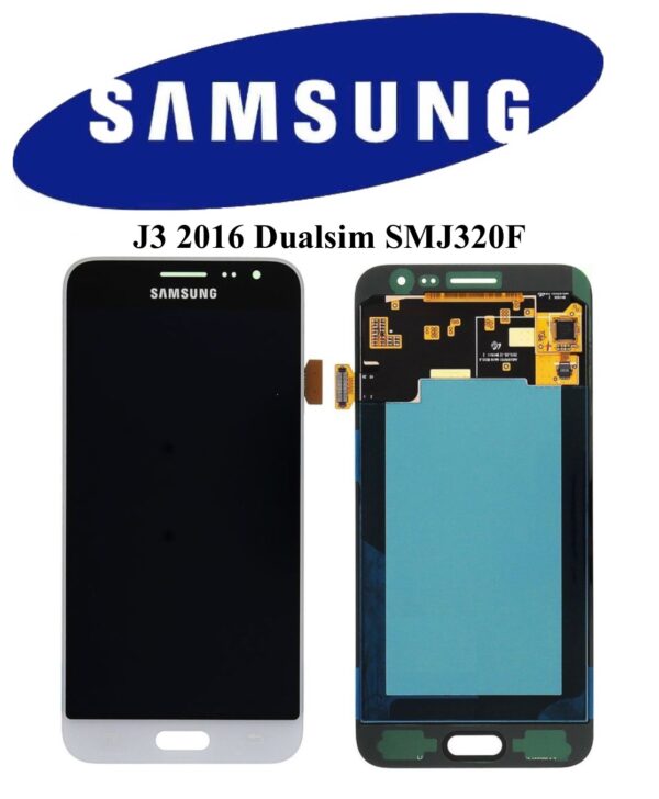 LCD ORIGINALE SAMSUNG J3 2016 DS BIANCO SMJ320F GH97-18414A