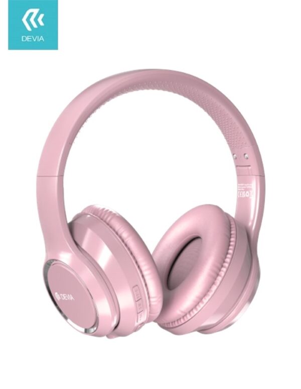 Cuffia wireless V2 EM039 bluetooth V. 5.2 ricaricabile Rosa