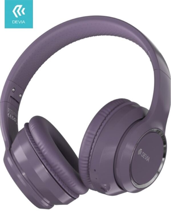 Cuffia wireless V2 EM039 bluetooth V. 5.2 ricaricabile Viola