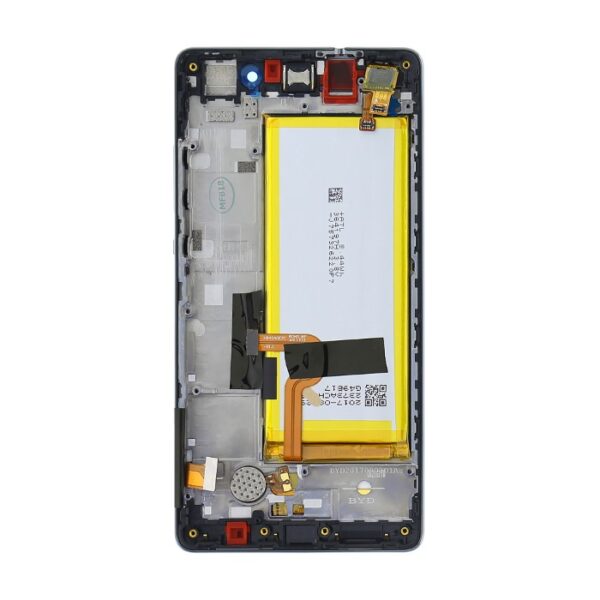 Huawei P8 Lite LCD Service Pack con Batteria 02350KCW Nero