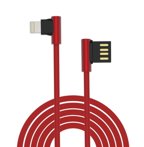 Cavo King USB - Lightning ad angolo 90° Rosso