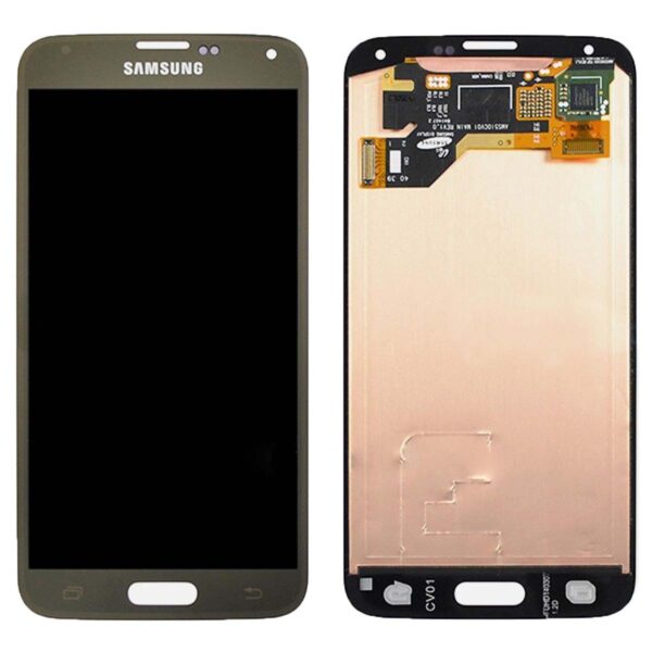 LCD+TOUCH ORIGINALE PER SAMSUNG GALAXY S5 ORO GH9715959D