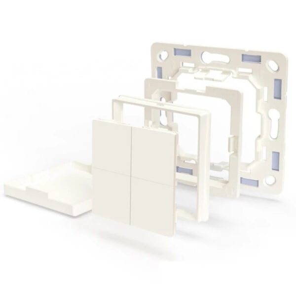 Shelly BLU Wall Switch 4 (+ Legrand adapter) -Pulsante a muro senza fili 4 tasti