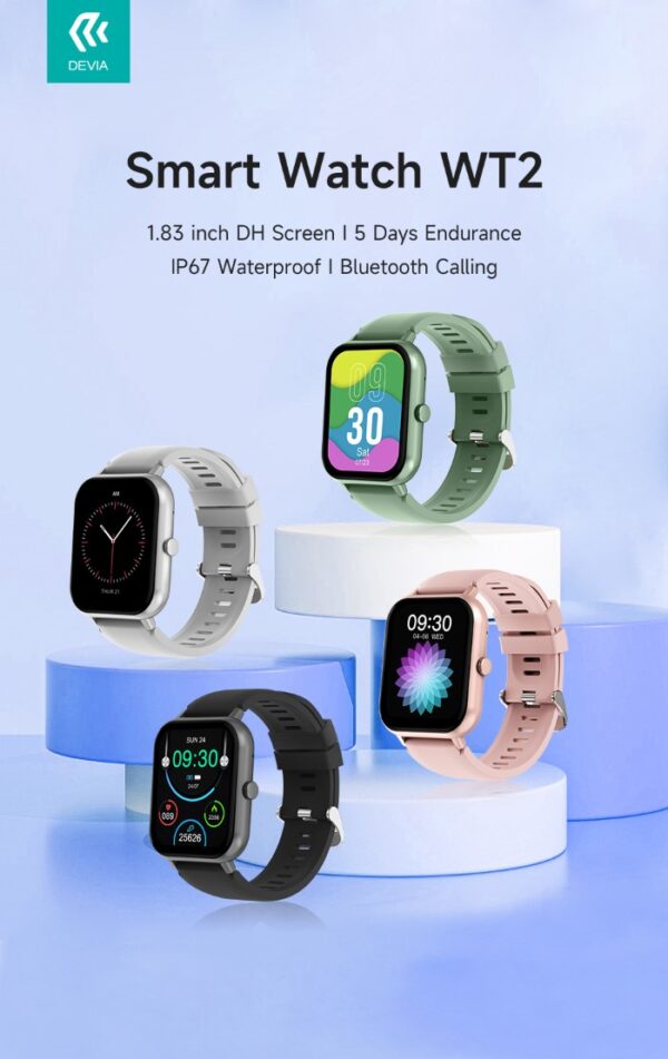 DEVIA Smart Watch WT2 IP67 modello ZL54C Verde