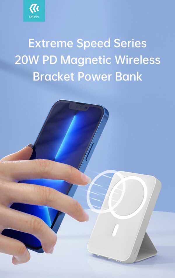 Power bank wireless magnetico carica rapida PD 20 W 5000mah