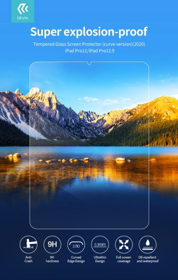 Protezione in vetro temperato per iPad Pro 12.9 2020