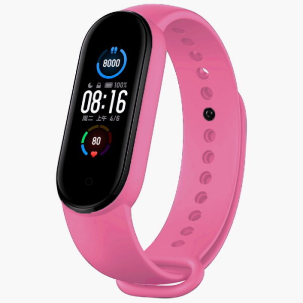 Bracciale in silicone per Xiaomi watch band Mi 5 Sport Rosa