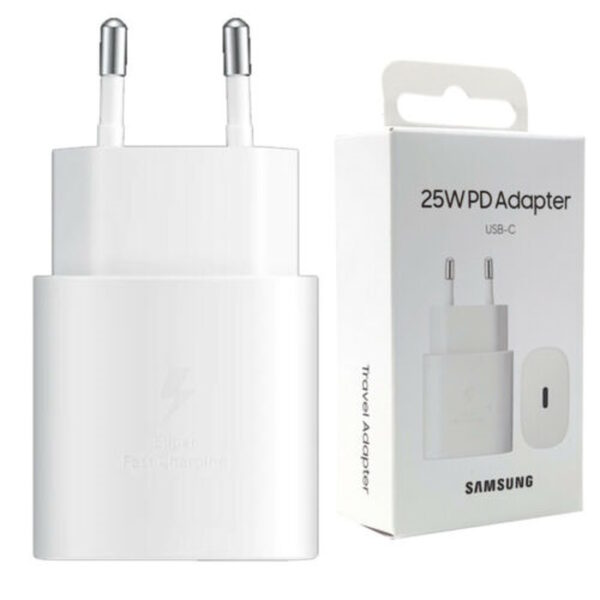 Carica Batteria EP-TA800NWE Samsung USB-C 25W Bianco