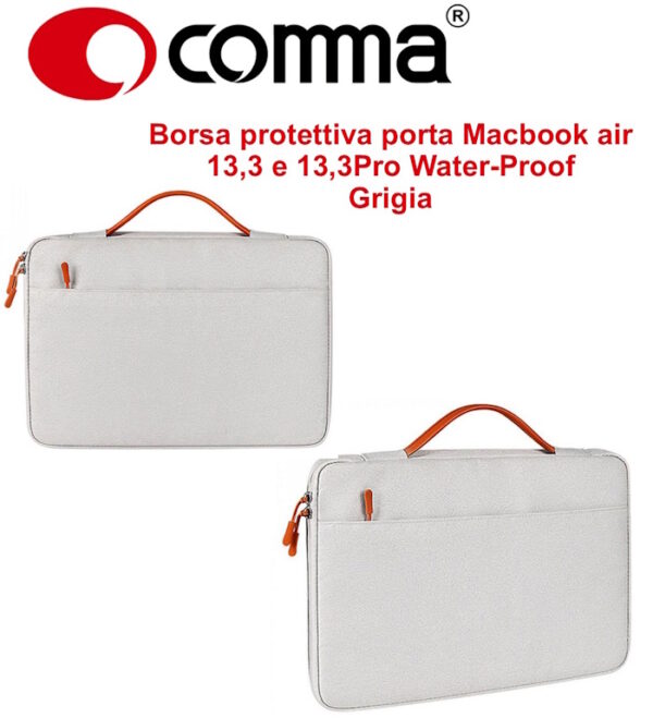 Borsa protettiva Macbook air 13,3 e 13,3Pro Water-Proof Grig