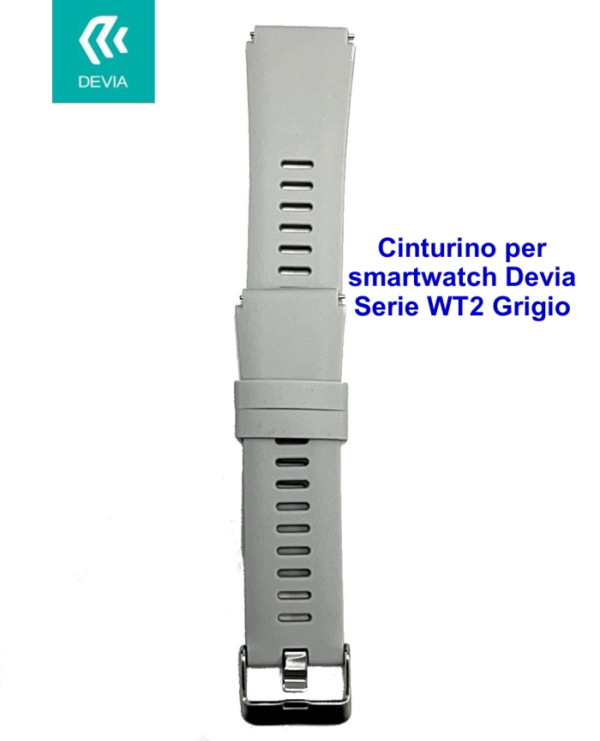 Cinturino per smartwatch Devia Serie WT2 Grigio