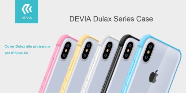 Cover Dulax alta protezione per iPhone Xs 5.8 Nera