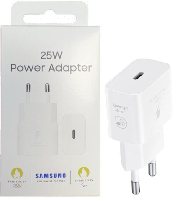 Caricabatteria Originale Samsung EP-T2510NWE 25W Bianco