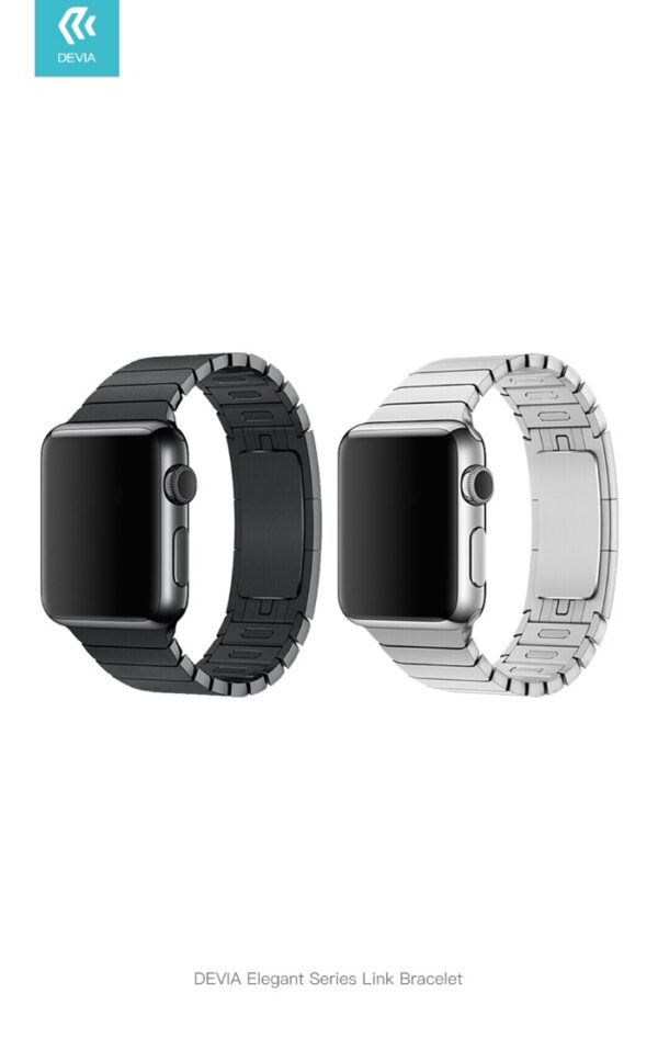 Cinturino Apple Watch 4 serie 44mm Elegant Series Link Silve