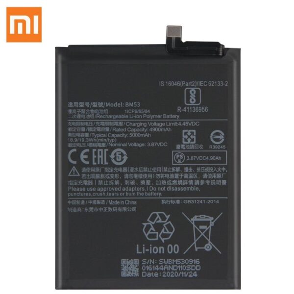 Batteria Originale per Xiaomi Mi 10T/Mi 10T Pro BM53