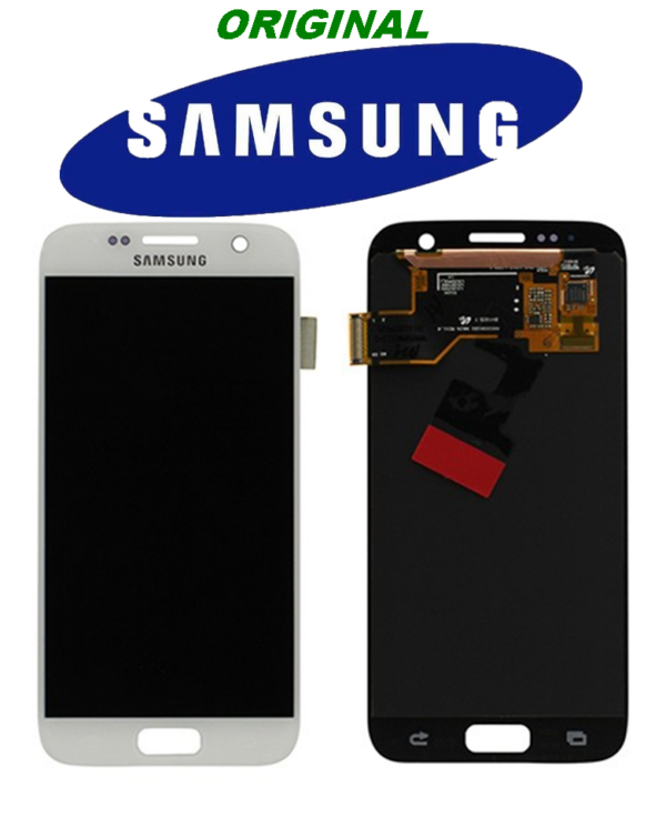 LCD + TOUCH PER GALAXY S7 ORIGINALE BIANCO GH9718523D